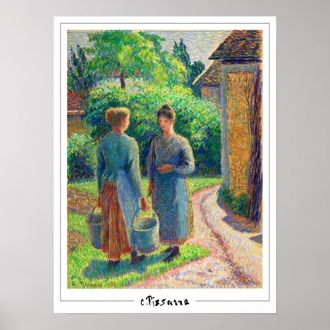Poster Camille Pissarro Zedign Cartaz de Arte #295-2 (Frente)