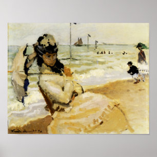 Pôster Camilo na praia em Trouville