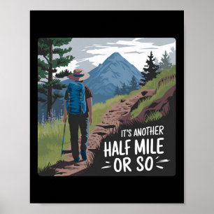 Poster Caminhada Caminhar São Mais Ou Menos Mais Meia Mil