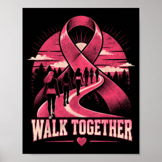Poster Caminhada de Conscientização do Câncer de Mama Jun