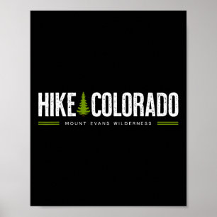 Poster Caminhada na Montanha Colorado Co Mount Evans Wild