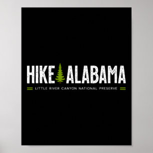 Poster Caminhada no Alabama Little River Canyon Árvore Gr