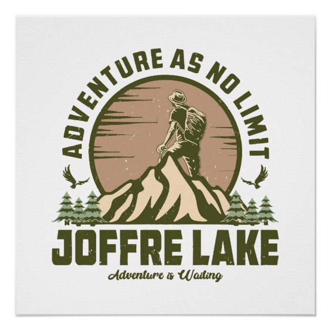 Pôster Caminhada Retro Joffre Lake (Frente)