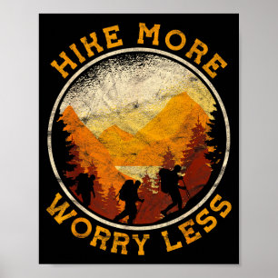 Poster Caminhada trekking hike mais se preocupe menos