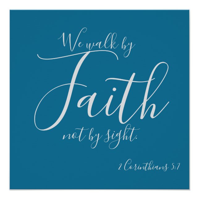 Pôster Caminhamos por Fé (Frente)