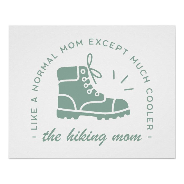 Pôster Caminhando com mamãe caminhava trilha de montanha  (Frente)