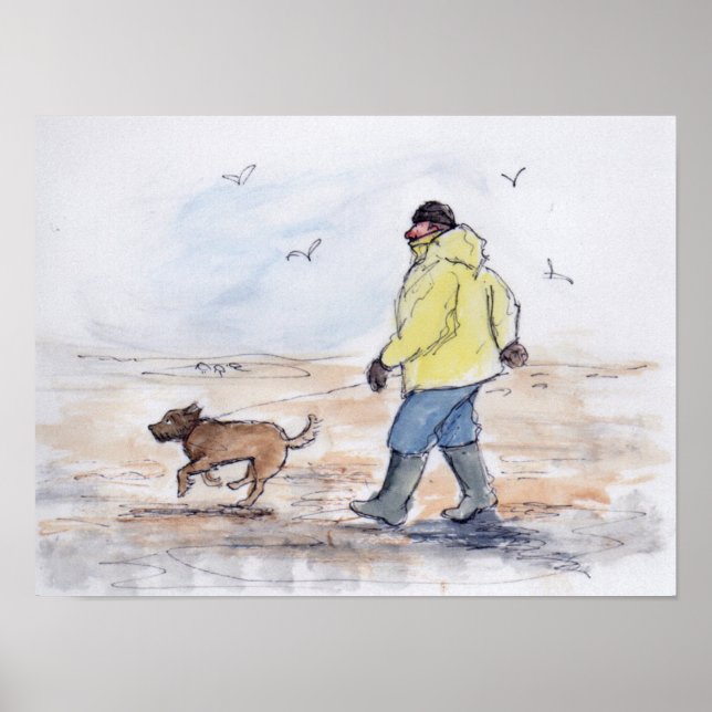 Pôster Caminhando com o cachorro - 01 (Frente)