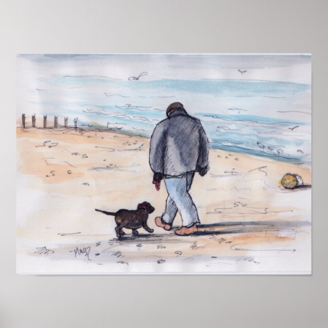 Poster Caminhando com o cachorro - 05 (Frente)