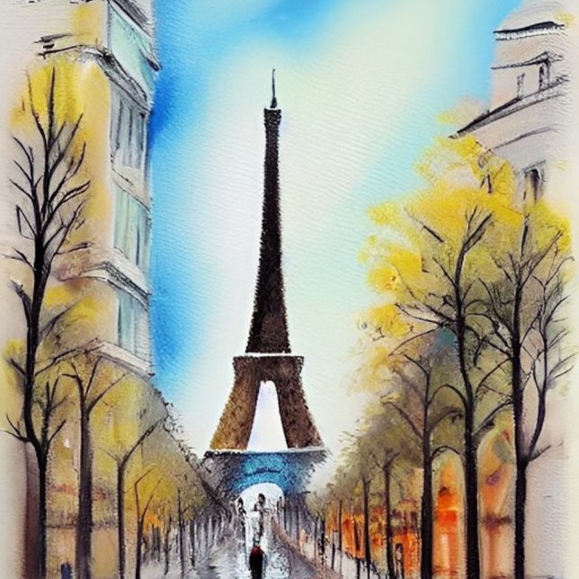 Poster Caminhando em Paris (Criador carregado)