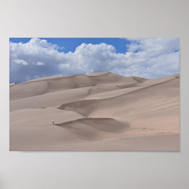 Poster Caminhando pelo Excelente Sand Dunes, Colorado (Frente)