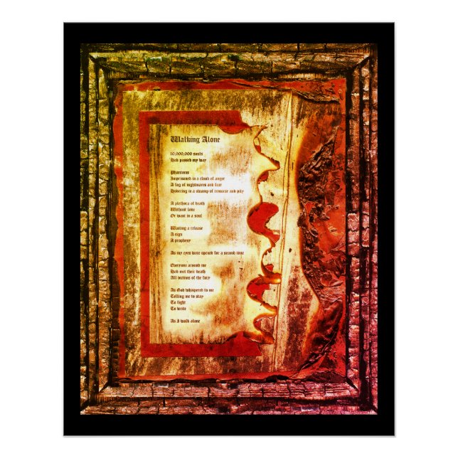 Pôster Caminhando Sozinho (Frente)