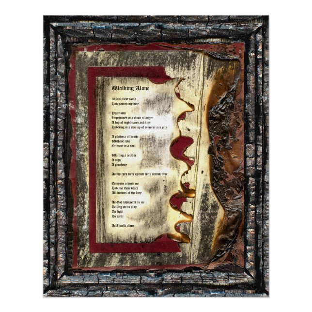 Pôster Caminhando Sozinho (Frente)