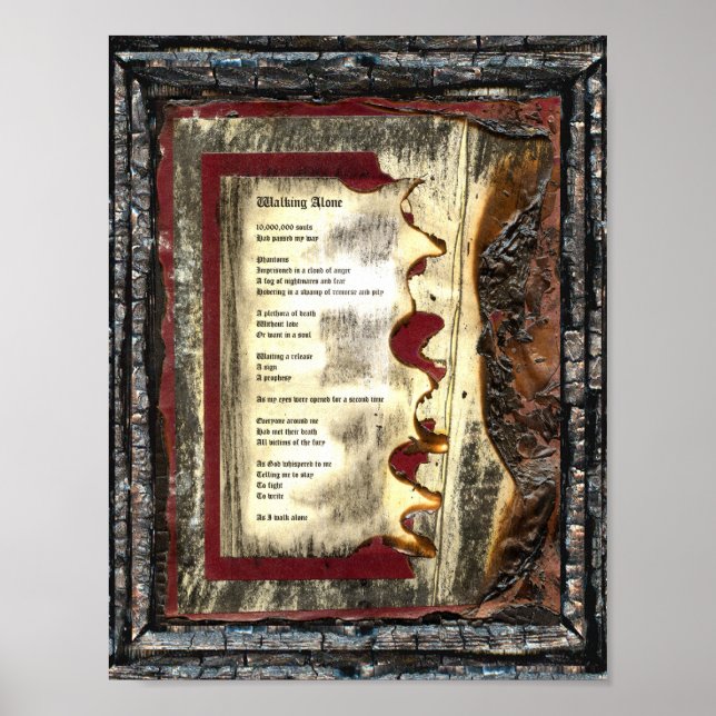 Poster Caminhando Sozinho (Frente)