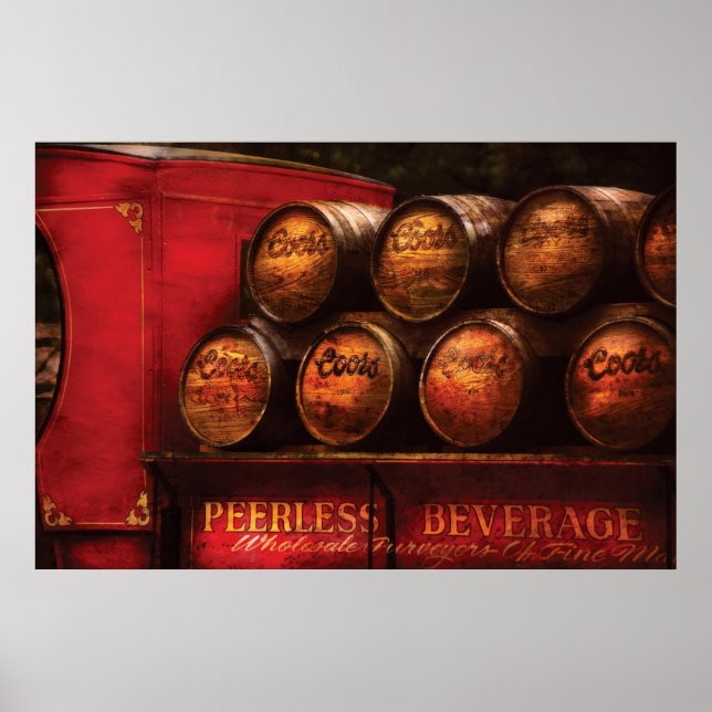 Pôster Caminhão - Caminhão de Cerveja (Frente)