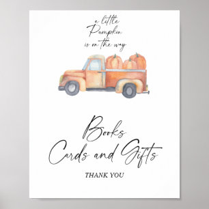 Poster Caminhão de abóbora - LIVROS CARTÕES E PRESENTES