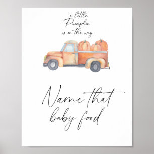 Poster Caminhão de abóbora - nome aquele alimento infanti