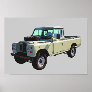 Pôster Caminhão de Aquisição do Land Rover 1971