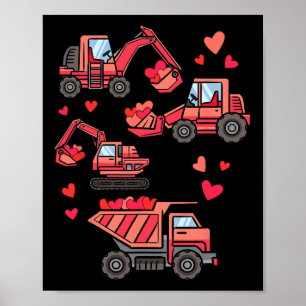 Poster Caminhão De Construção, Eu Te Canto Engraçado Garo