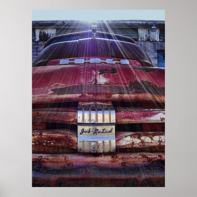 PÔSTER CAMINHÃO DE ESCOLHA DE DODGE COM TAXA DE TRABALHO  (Frente)