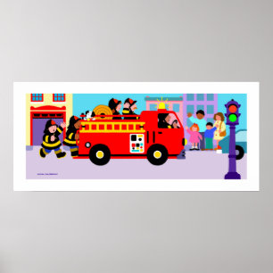Poster Caminhão de Fogo Ocupado