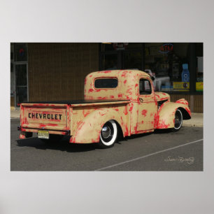 POSTER CAMINHÃO DO VINTAGE CHEVY DO DIVERTIMENTO