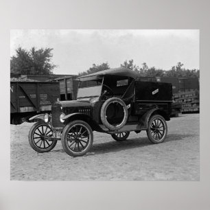 Pôster Caminhão Modelo T, 1925. Foto Antiga