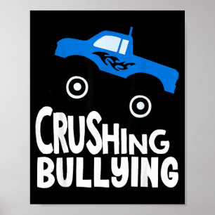 Poster Caminhão Monstro Anti Bullying Infantil Esmagando