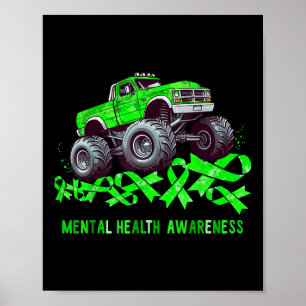 Poster Caminhão Monstro Atropela Faixa Conscientização Sa