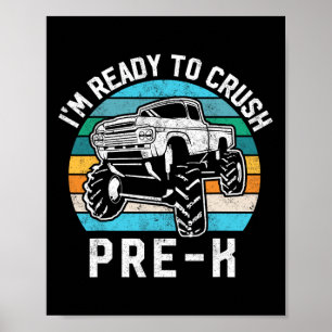 Poster Caminhão Monstro Presente Pré-K Ready Crush Primei