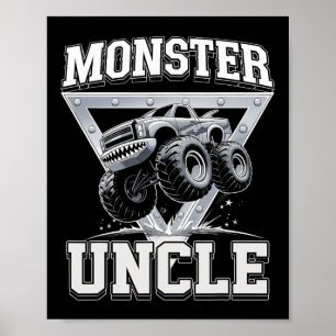 Poster Caminhão Monstro Tio Dia dos Pais Caminhão Monstro