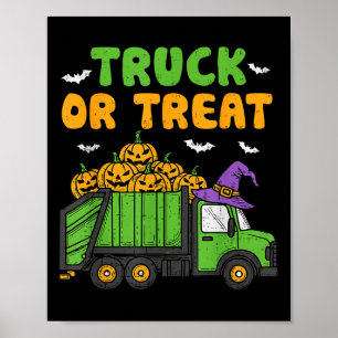 Poster Caminhão Ou Trate O Trapaceiro Engraçado De Pumpki