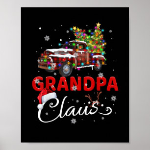 Poster Caminhão Papai Noel Natal Família Papai Noel M