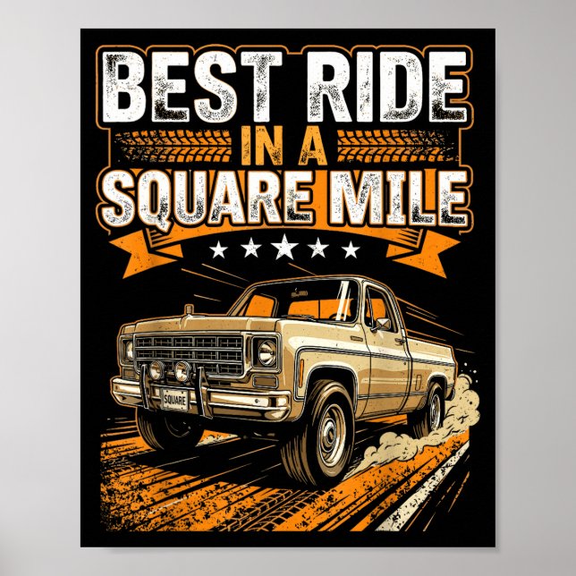 Poster Caminhão Squarebody (Frente)