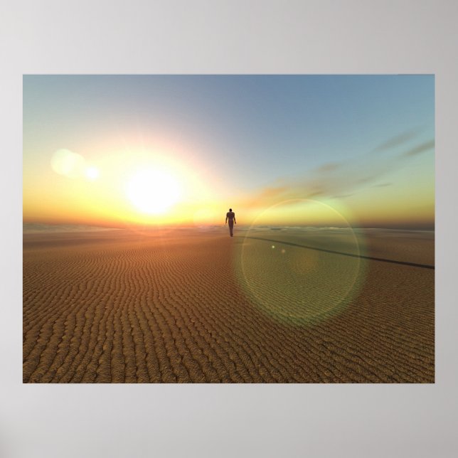 Pôster Caminhar sozinho... (Frente)