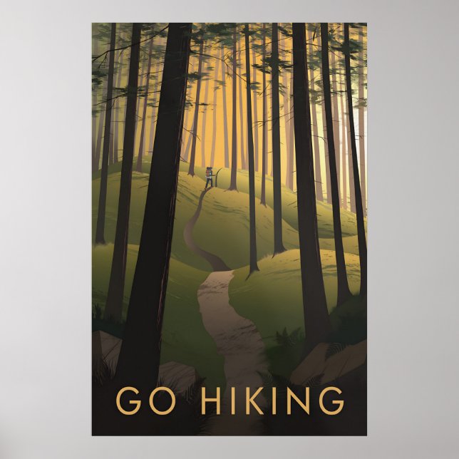 Poster Caminhe Cartaz de Viagens (Frente)