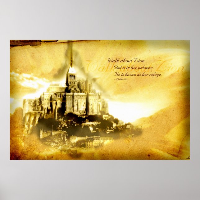 Pôster Caminhe Sobre Zion (Frente)