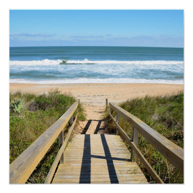 Pôster Caminho até a praia (Frente)