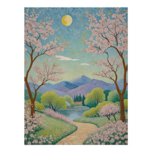 Pôster Caminho Celestial da Primavera