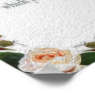 Poster Caminho da Arte da Escritura do Salmo 1 da Direita