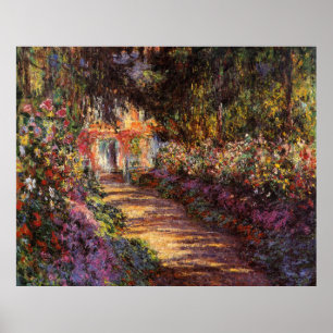 Pôster Caminho da extra grande no jardim de Monet