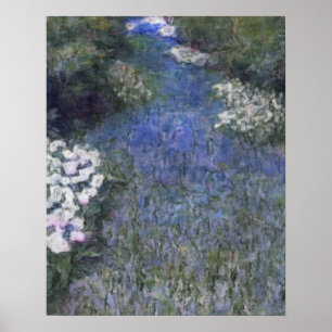 Pôster Caminho da Floresta Azul Impressionista Oiltinta