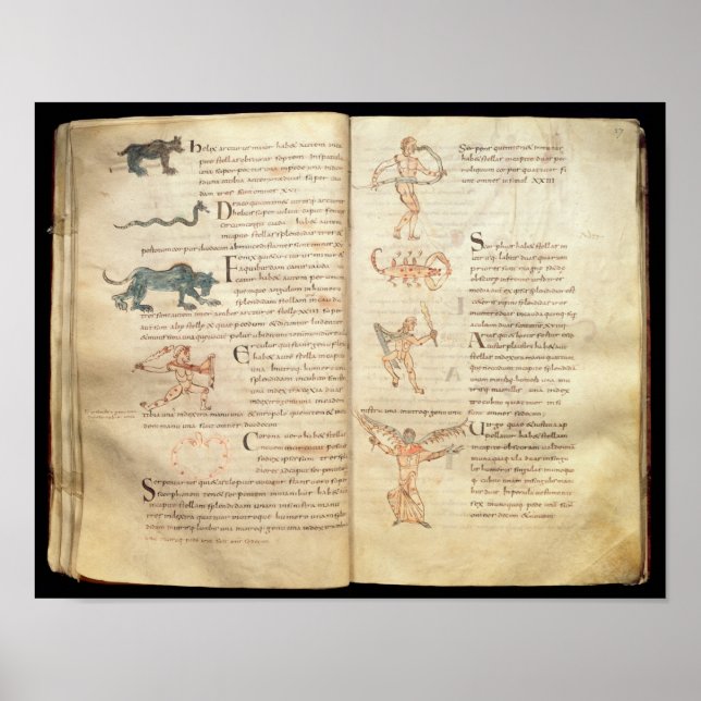 Pôster Caminho da lua através das constelações (Frente)