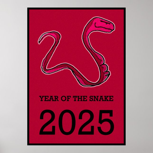 Poster Caminho da Serpente: Arte de Ano Novo Lunar entra  (Frente)