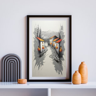 Poster Caminho da Vila Hillside