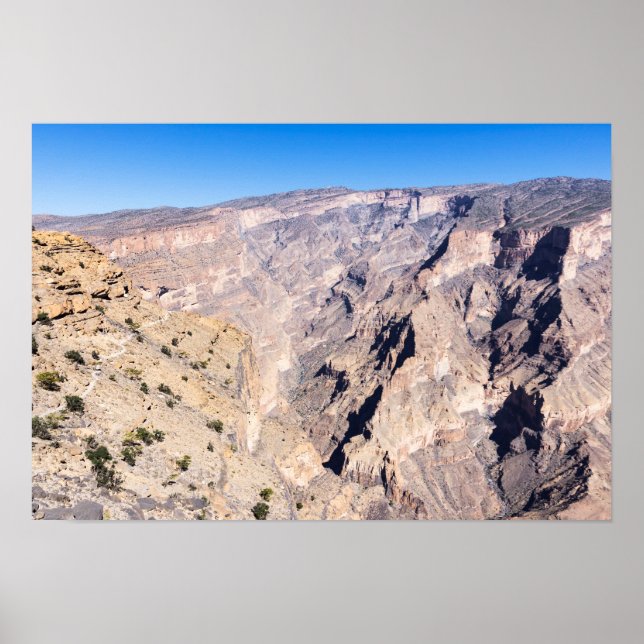 Poster Caminho de caminhada em Jebel Shams (Frente)