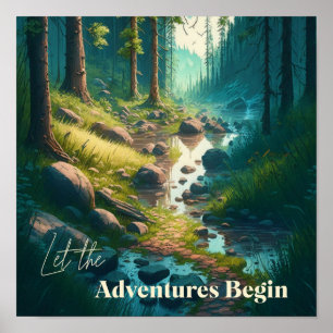 Poster Caminho de Campanha em Woods Arte Digital