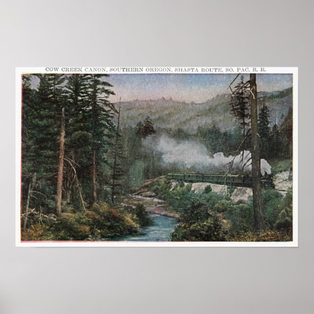 Poster Caminho de ferro do Pacífico Sul (Frente)