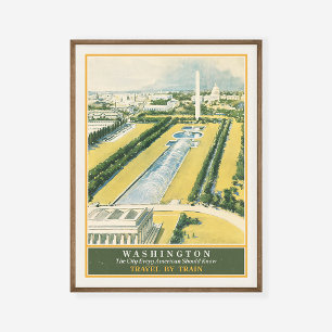 Poster Caminho-de-Ferro Washington DC em direção à Viagem