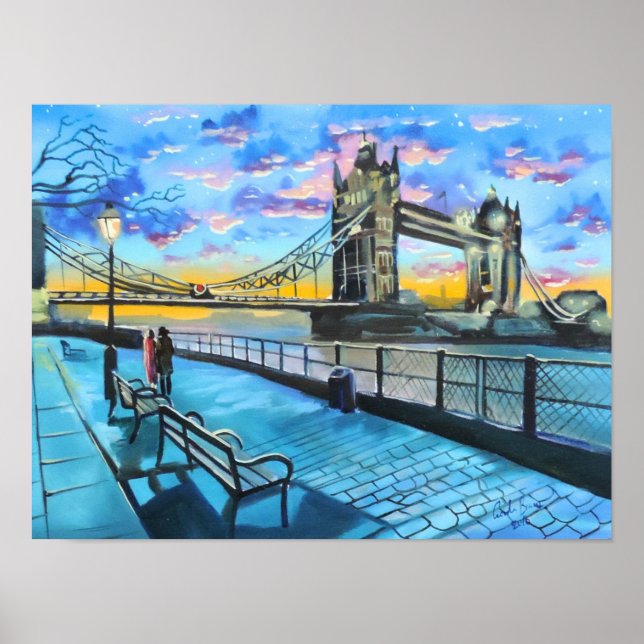 Pôster Caminho de Londres Thames (Frente)