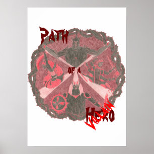 Poster "Caminho de um Herói" Villains Emblem (com título)